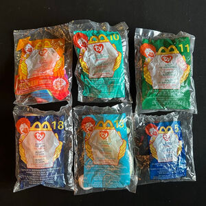 Ty McDonald's Beanie Babies Stuffed Animals set 6